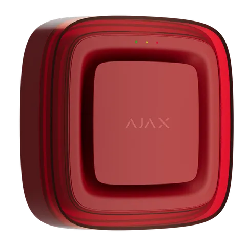 Ajax EN54 FireProtect (Sounder/VAD) juhtmevaba sireen vilkuriga, punane