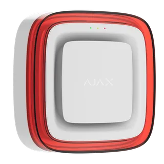 Ajax EN54 FireProtect (Sounder/VAD) juhtmevaba sireen vilkuriga, valge
