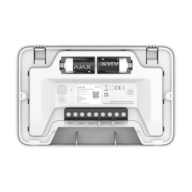 Ajax EN54 I/O Module (2X2) Jeweller juhtmevaba aadressitav sisend- ja väljundmoodul, valge | kaameramaailm.ee Ajax EN54 I/O Module (2X2) Jeweller juhtmevaba aadressitav sisend- ja väljundmoodul, valge