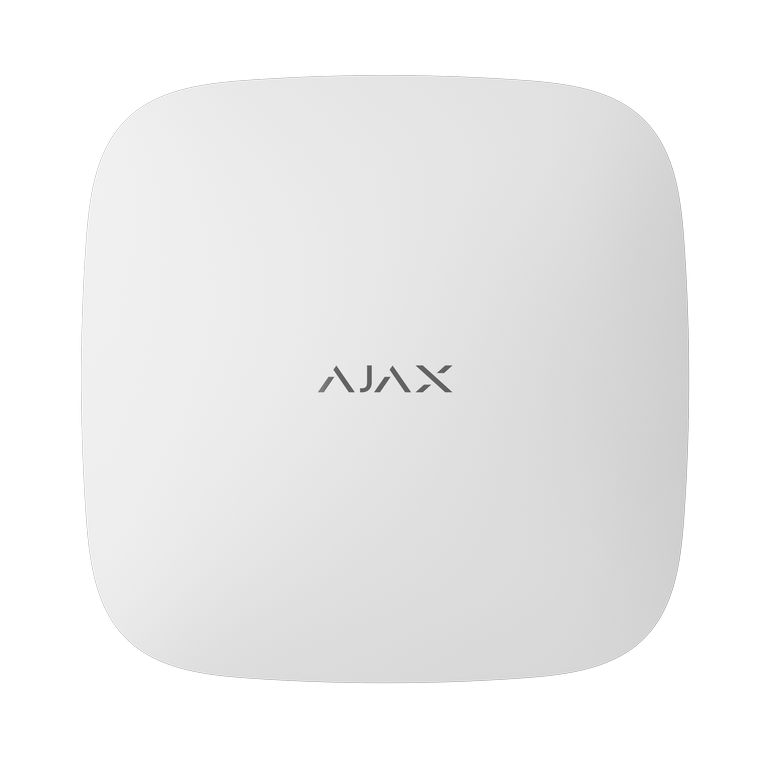 AJAX Hub2 Plus valge, keskseade, Ethernet, Wi-Fi ja 2x GSM