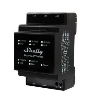 Shelly LAN Switch - DIN-kinnitusega Etherneti lüliti