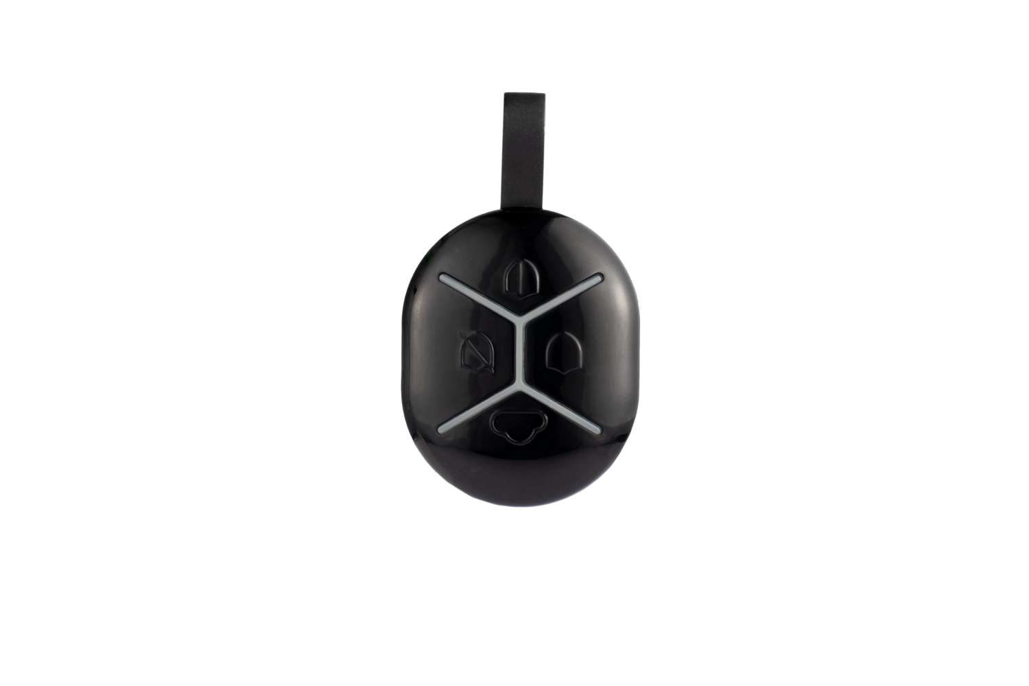 U-PROX KEYFOB B4 BLACK nelja nuppuga raadiopult, must
