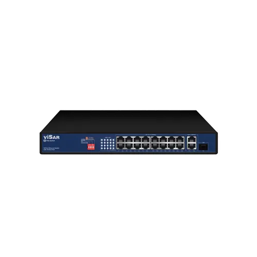 VSS W16POE3G 16*100+2*1000 PoE Switch | kaameramaailm.ee VSS W16POE3G 16*100+2*1000 PoE Switch