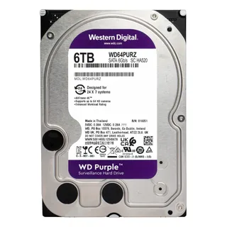 Western Digital Purple 6TB kõvaketas videovalvesüsteemidele