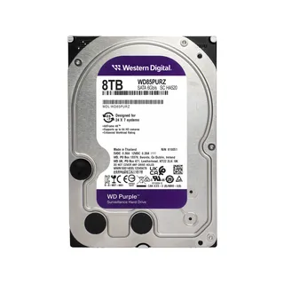 Western Digital Purple 8TB kõvaketas videovalvesüsteemidele
