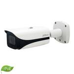 KAAMERAMAAILM.EE - Valge Dahua IPC-HFW5241E-ZE 2MP IP-torukaamera Dahua logoga, seinakinnitusega, roheline ePoE silt vasakul all; funktsioonid WDR, IVS-AI, IR50m, microSD-pesa, heli ja 2,7-13,5 mm objektiiv.