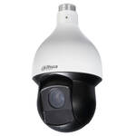 KAAMERAMAAILM.EE - Dahua SD59225U-HNI on valge ja must kuppelkaamera Starlight IP PTZ, millel on 2MP, 25-kordne suum, automaatne jälgimise IVS, IR kuni 150m, IP66 ilmastikukindlus ja toetab 24V/PoE+.