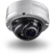 KAAMERAMAAILM.EE - Outdoor PoE 4MP Varifocal on valge kuppelvalvekaamera, millel on läbipaistev, tume objektiivi kate, 4MP resolutsioon, IR LED-id ja nähtav brändi peal - ideaalne PoE välitingimustes kasutamiseks.