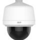 KAAMERAMAAILM.EE - SPECTRA PRO 1080 on valge kuppelkaamera musta toonitud alumise poole ja Pelco kaubamärgiga, mis on mõeldud diskreetseks lae- või seinakinnituseks ja pakub kõrglahutusega jälgimist.