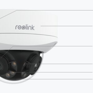 Valvekaamera Reolink Duo 3V PoE 16 MP UHD IK10 vandaalikindel kaamera 180° panoraamiga