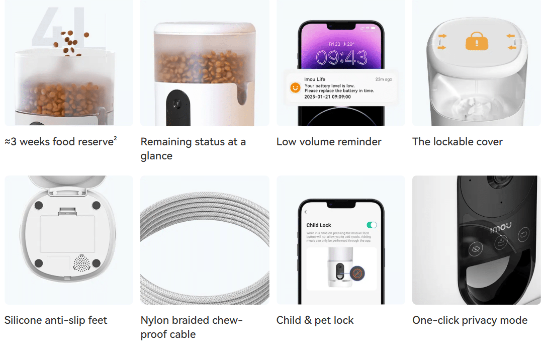 Smart Pet Feeder PF1 lemmiklooma söötur - toidudosaator - Image 5